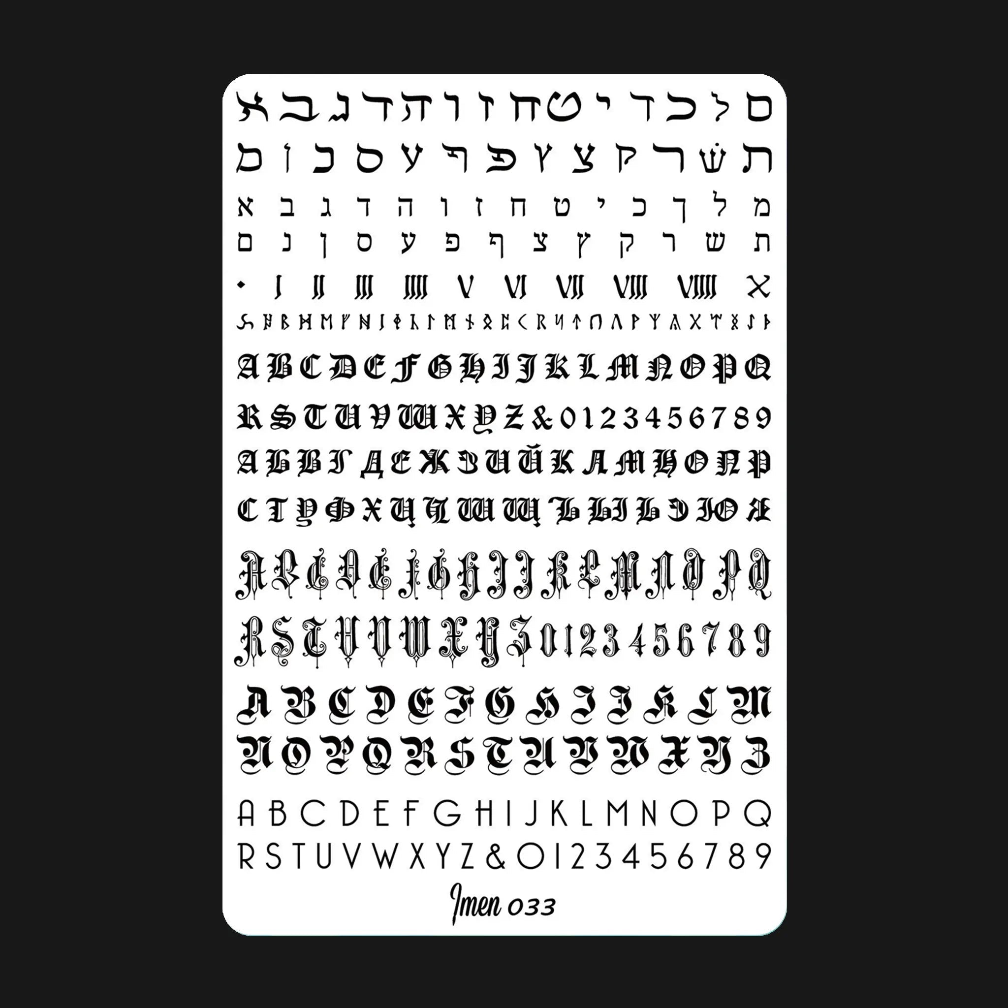 IMEN 033 - Brands of I.Z.M