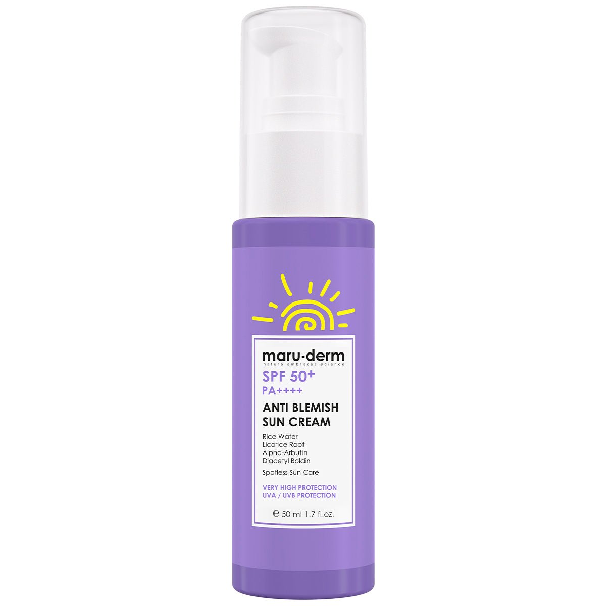 SPF 50+ Anti Blemish Sun Cream 50 ML - Brands of I.Z.M