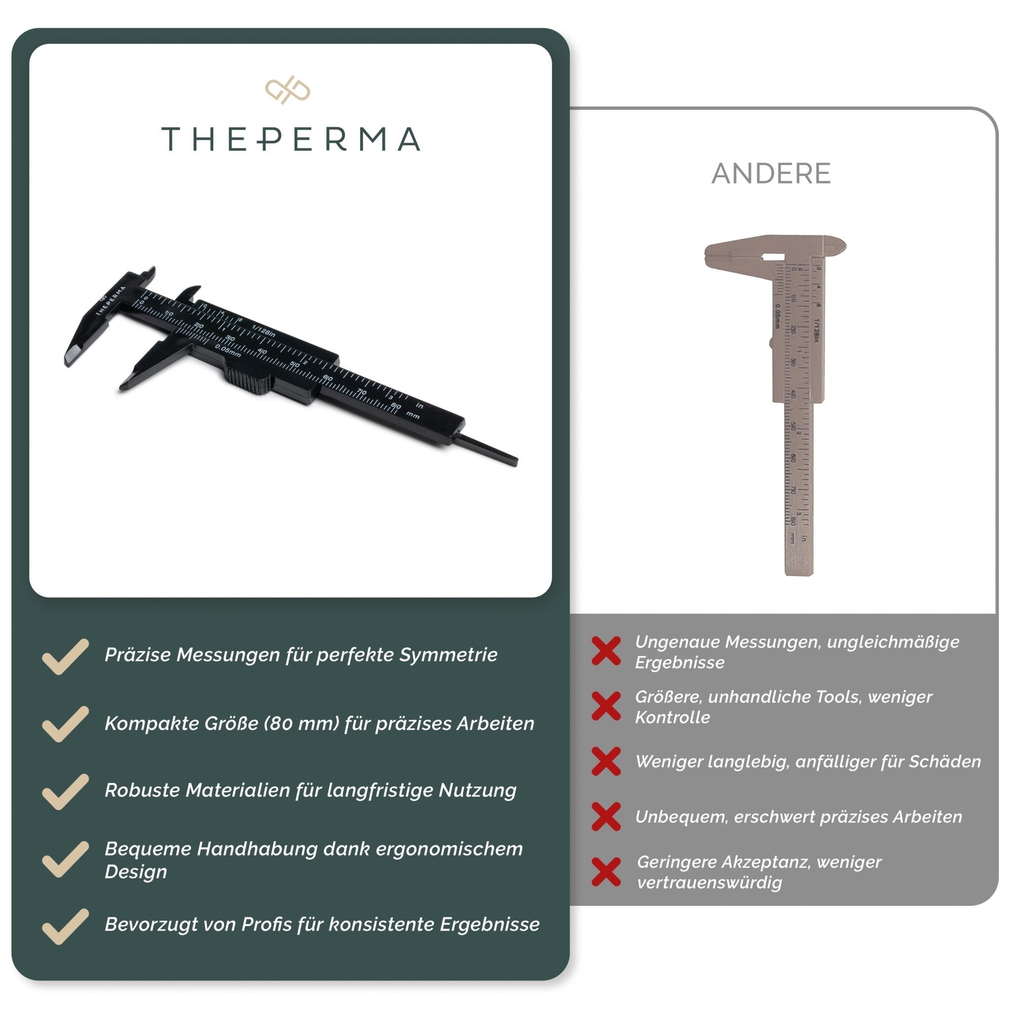 The Perma - Mini Kaliper (Crni, 80mm) - Brands of I.Z.M