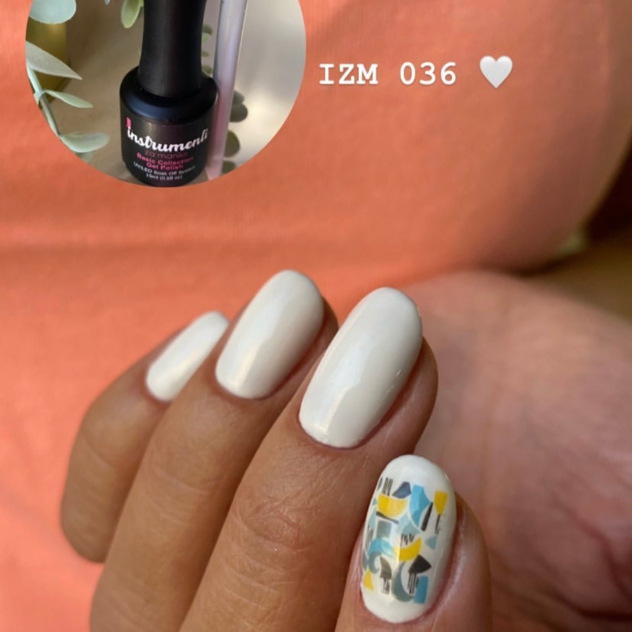 I.Z.M - 036 - Cream White🤍 - 15ml - Brands of I.Z.M