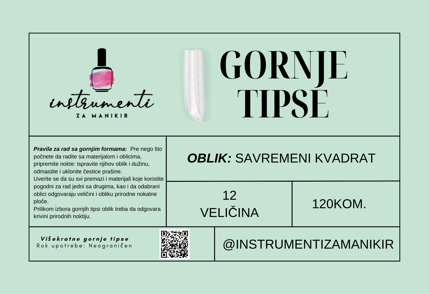 Oblik No.1 ( 120kom ) Savremeni kvadrat - Brands of I.Z.M