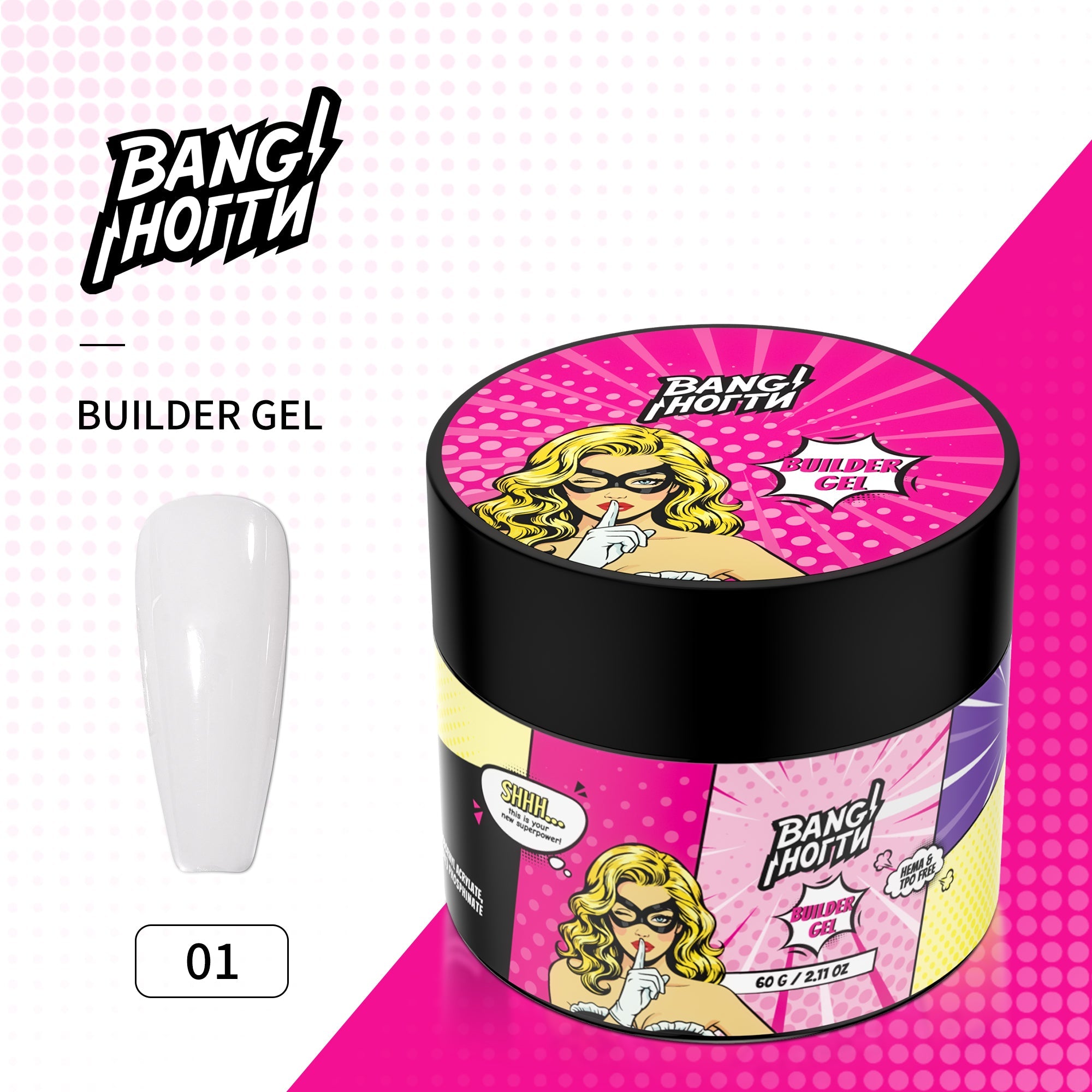 BANG - Builder Gel 60g - 01 - Brands of I.Z.M